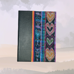 Hard Cover Leather and Artisanal Fabric Rebind: Oversized